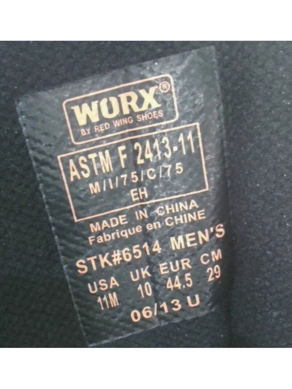 Worx Men's Size 11, Safety Toe Chukka, Copper STK 6514, Brown, Slip Resistant